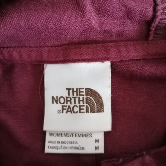 The North Face Womens Maroon Long Sleeve Hooded Full Zip Jacket Size M - Picture 5 of 8